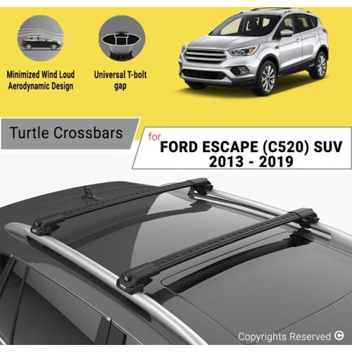 BARS FOR FORD ESCAPE (C520) SUV 2013-2019 ALUMINUM ALLOY SIDEBARS CAR ROOF RACK LUGGAGE CARRIER CROSSBAR