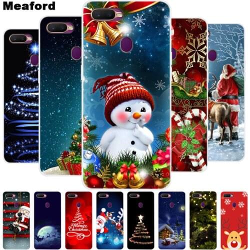 Christmas Cartoon Case For OPPO A12 Case Silicone Soft TPU Phone Cover For OPPO A3S A5 A7 AX7 AX5 AX5S RX17 Neo A1k A5S F11 Case