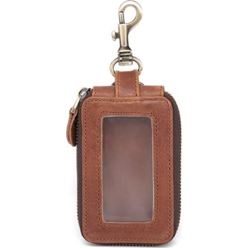 Key Holder For Car Keys Wallet Pouch Bag Genuine Leather Keychain Housekeeper Car Key Case Organizer Key Case Cover