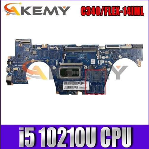 For Lenovo C340-14IML FLEX-14IML laptop motherboard LA-H082P with CPU i5 10210U tested 100% working FRU 5B20W69213 5B20W69203