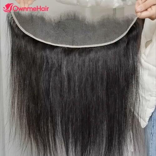 18 20 Inch 4x4 5x5 13x4 Lace Frontal Closure Brazilian Straight Hair Swiss Lace Closure Pre Plucked With Baby Hair Lace Closure