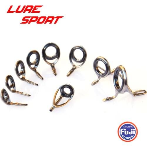 FUJI T-LRVSG T-KTSG T-KGST Titanium Frame SIC Ring guide 9pcs set Rod Building component Repair DIY Accessory