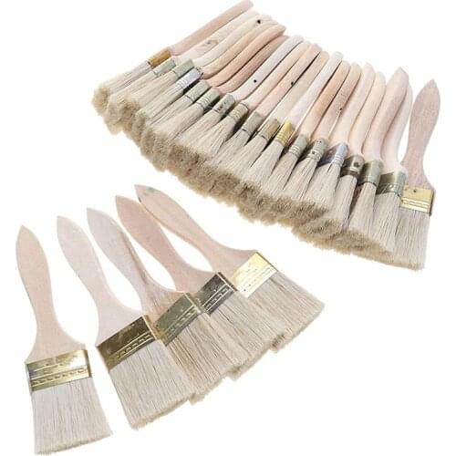 Hot XD-24 Pack of 2 Inch (48mm) Paint Brushes and Chip Paint Brushes for Paint Stains Varnishes Glues and Gesso