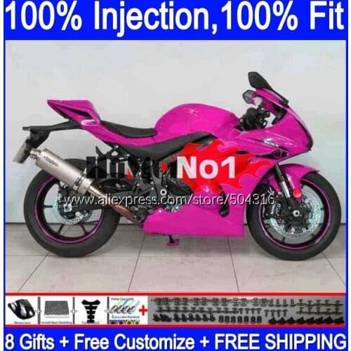 Injection OEM For SUZUKI GSXR1000 L7 L8 GSXR 1000 2017 2018 2019 116MC.45 new GSXR-1000 K17 GSX-R1000 17 18 19 Fairing pink full