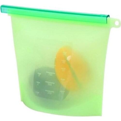 JOYLIVE Sealing Storage Bag Home Food Grade Silicone Fruit Meat Kitchen Organizer Reusable Refrigerator Fresh Bags Kitchen Food