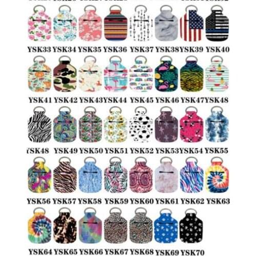 Hot 500pcs/lot Hand Sanitizer Keychain Holder Travel Bottle Refillable Containers Flip Cap Empty sanitizer Bottle cover