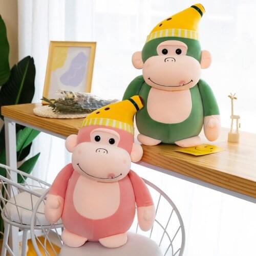 24-50cm Hot Soft Animal Plush Simulation Orangutan Stuffed Doll Toys for Baby Kids Children Birthday Great Gift Home Shop Decor