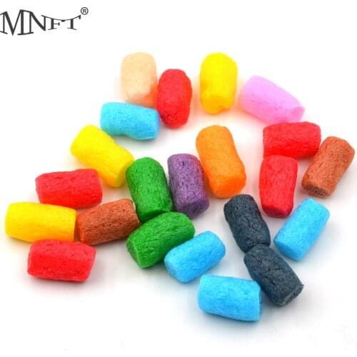 MNFT Coloured Water Soluble PVA Foam 100pcs/1Bag Carp Rig Tackle Fishing Accessories PVA