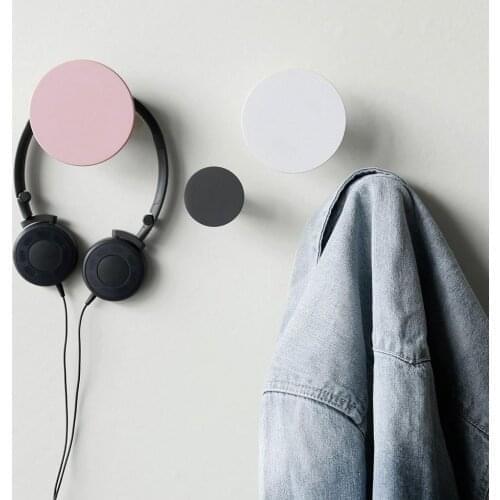 4Pcs Wall Clothes Hanger Coat Wood Coat Rack Garden Round mushroom hook Wall hanger wooden Coat hooks Pretty Home Decoration