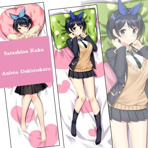 Anime Rent A Girlfriend Sarashina Ruka Dakimakura Hugging Body Pillow Case Home Bedding Long Cushion Pillow Cover