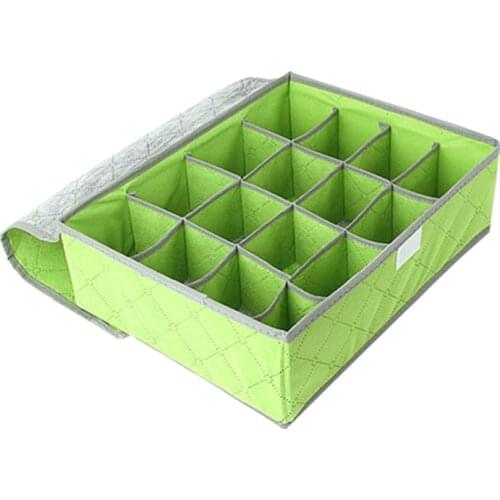 Non-Woven Fabric Organizer Box 7/16/24 Grid Drawer Divider Underwear Bra Socks Storage Box Home Closet Organizer