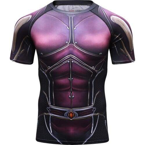 2021 Summer New Fashion Short Sleeve Casual Shirt Men Breathable T Shirt Digital Printing Round-Neck Fitness Jerseys