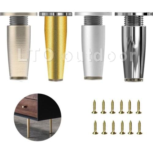 1/4PCS Aluminum alloy Modern Style Furniture Feet Legs Adjustable Furniture Legs For Sofa TV Stands Cabinet Dresser Beds