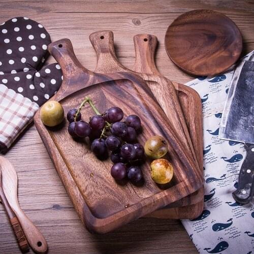 Wholesale environmental protection acacia wood vegetable steak board cut meat board fruit bread board pizza board Tmall quality