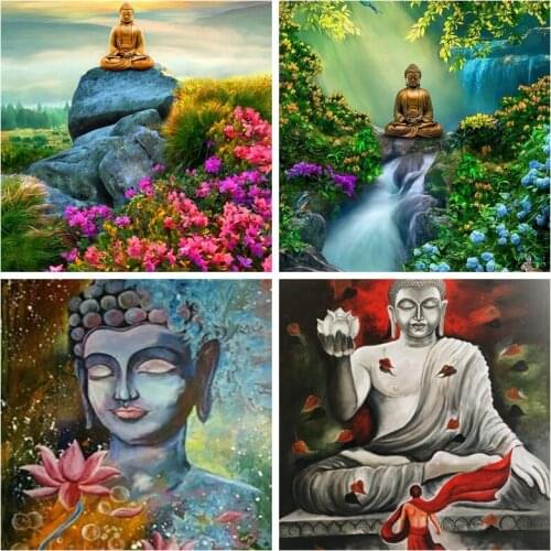 Full Round Diamond painting Cross stitch Bodhisattva Full Square Diamond embroidery Bodhisattva religion DIY 3D Diamond mosaic