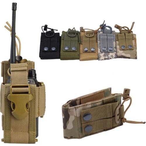 Package Pouch Walkie hunting Talkie Holder Bag Tactical Sports Pendant Military Molle Nylon Radio Magazine Mag Pouch Pocket 1pcs