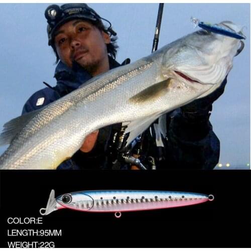 1Pcs 95mm 22g Pencil Fishing Lure Sinking Artificial Lures Minnow Hard Bait Saltwater Pesca carp Fishing Tackle For Sea Fishing