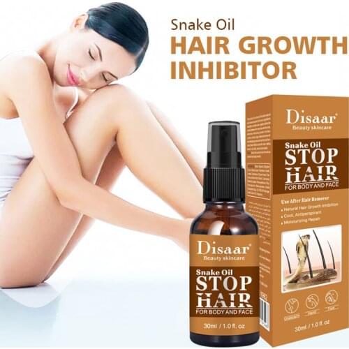 Natural Hair Growth Inhibitor Snake Oil Essence Inhibits Facial Body Hair Growth Painless Hair Removal Pore Shrinking Essence