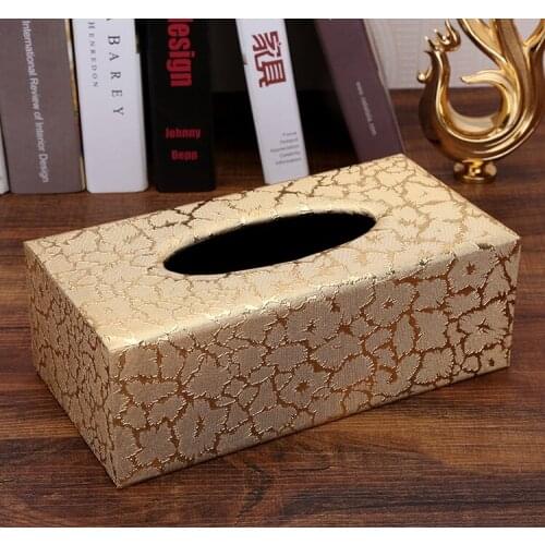 PU and wooden rectangular removable home car tissue box cover tissue holder for car napkin holders home wedding decor 527