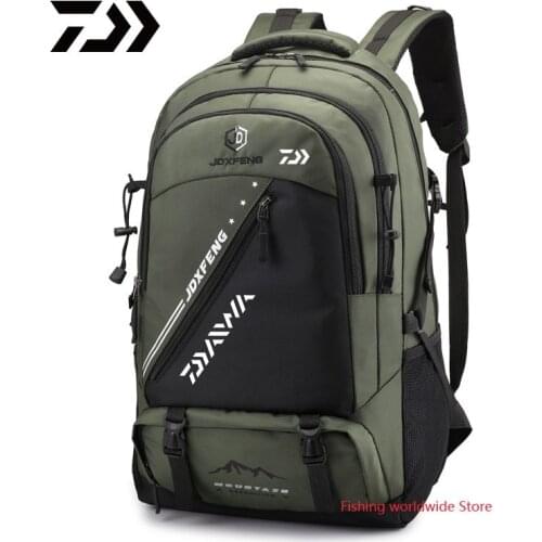 2021 Daiwa Fishing Backpack Outdoor Waterproof Breathable Wear-resistant Multipurpose Storage Lock Backpack Travelling Backpack
