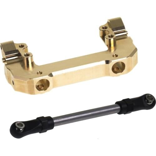 Brass Steering Gear Servo Front Bracket / Rear Bumper Rear Body Column Bracket for RC Car Axial scx10 III AX103007