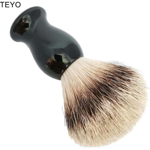 TEYO Shaving Brush of Silvertip Badger Hair With Gift Box Perfect for Wet Shave Beard Brush