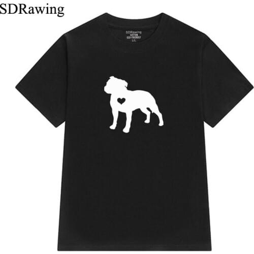 Cute Border Terrier print cotton t shirts for women dog lover Graphic Tees Hipster Tumblr Cozy summer tops drop shipping