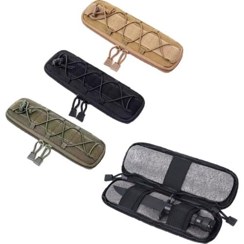 Tactical Molle Knife Pouch Holder EDC Accessories Waist Pack Small Military Outdoor Hunting Camping Hiking Bags Knives Pouches