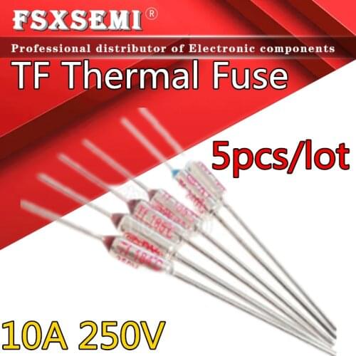 TF Thermal Fuse RY 10A 250V Temperature 65C 85C 100C 105C 100C 120 130 152C 165C 172C 185C 192C 200C 240C 250C For Rice cooker