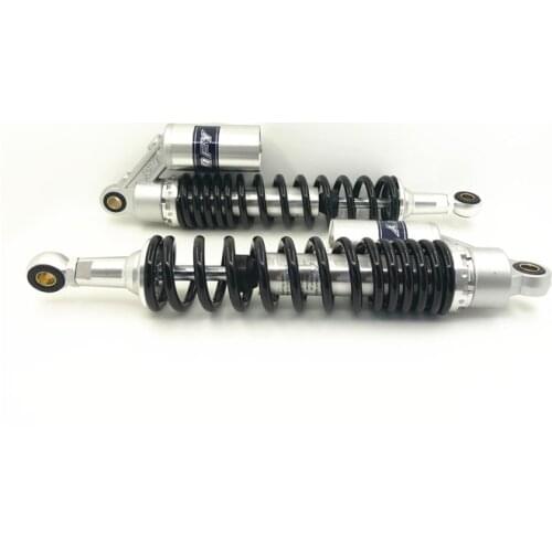 RFY 1pair Universal 15 "380mm Air Shock Absorber Rear Suspension Spring for Scooter Dirt Bike Quad Gokart ATV Black +Silver