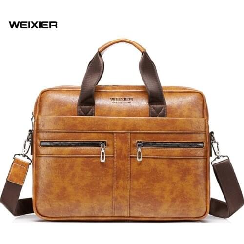 Vintage Men Briefcase Messenger Bag Casual Mens Bag Shoulder Bags Handbags Laptop Bag Mens Briefcases Office Business Tote Bag