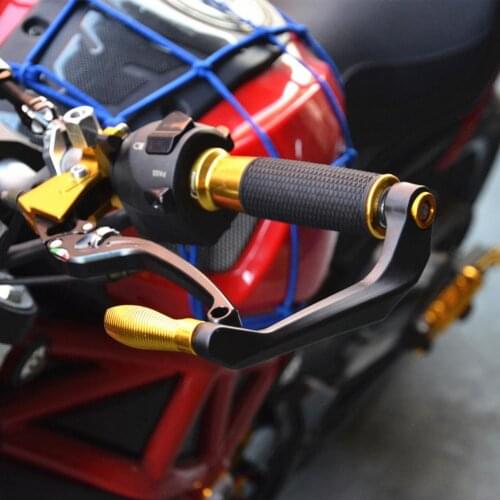 2Pcs Aluminium Alloy Motorcycle Brake Clutch Levers Handlebar Protector Guards Motorcycle Equipments Accessories Handlebar