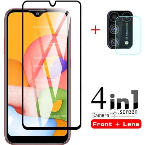 4in1 camera lens protector & screen protective glass for samsung a01 on for samsung galaxy a 01 01a A01 Tempered glass film 5.7"