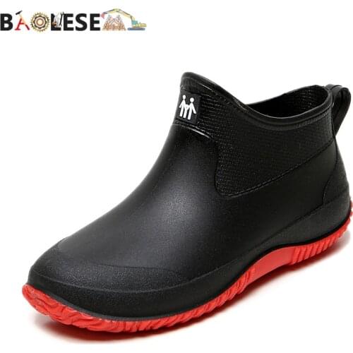 BAOLESEM Rain Boots for Women Rain Boots Water boots for woman for rain Water Shoes Water proof Anti-skid Guarden Shoes with fur