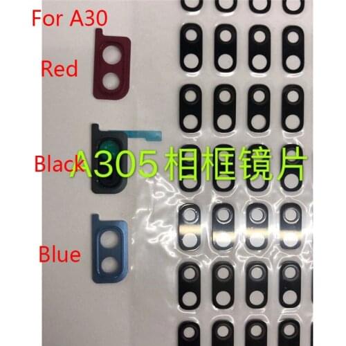 1sets/lot For Samsung Galaxy For Samsung Galaxy A30 A305 A305F A305FN A305G Phone Housing Frame New Back Rear Camera Glass Lens