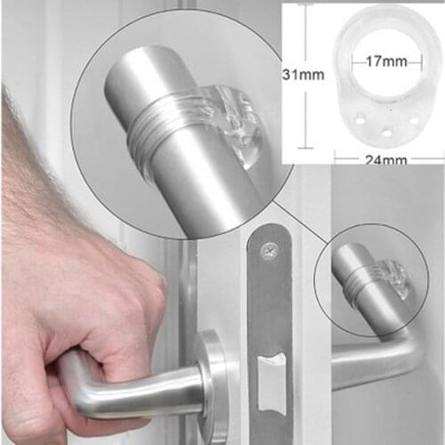 1PC Transparent Protectors Door Handle Bumpers Buffer Guard Stoppers Silencer Crash Pad Doorknob Lock Protect Walls