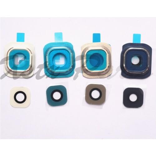 1PCS Back Camera Frame Holder Glass Lens for Samsung Galaxy S6 G920 Camera Glass Lens Cover