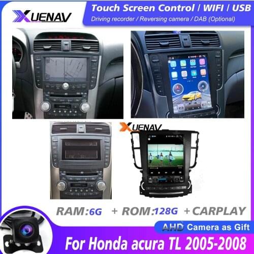 128G GPS Navigation Android 10.0 For Honda acura TL 2005 2006 2007 2008 Car Stereo Multimedia DVD Player Auto Radio stereo