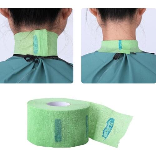 5 Roll Stretchy Disposable Neck Covering Paper Strip for Barber-Hairdressing Neck Ruffle Paper Roll Professional Hairdressing