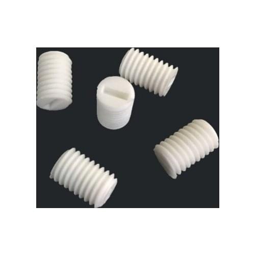 50pcs M3 M4 M6 M8 M10 set screws PP plastic slotted none head screw insulated male bolt 8mm-60mm length