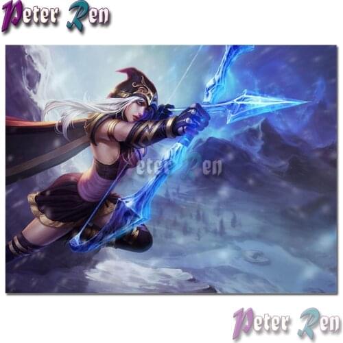 5d League of Legends Archer Diamond Painting Embroidery DIY Square or round Mosaic Cross stitch Rhinestone Handmade gifts