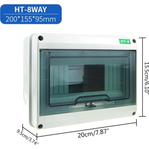 5/8/12 Ways Household Electrical Distribution Box Waterproof Junction Wire Box Accessories For Home and Outdoors