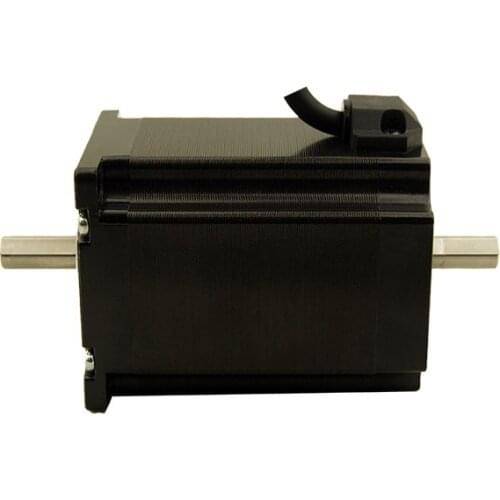 NEMA23 4-lead 2.1N.m(300oz-in) CNC Dual shaft 76mm motor length stepper motor stepping motor 3.0A