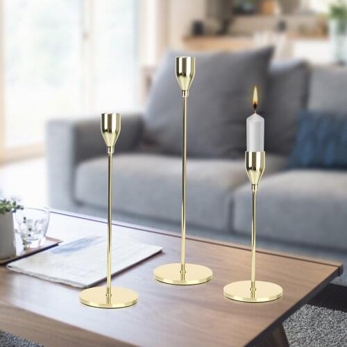 Exquisite Candlestick Metal Candle Holders Luxury Candlestick Home Decor Candelabra Table Fashion Wedding Candle Stand