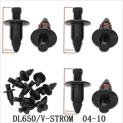 Fairing Bolts Kit Bodywork Plastic Expansion Screw Spike Bolts Nuts Fit For SUZUKI DL650/V-STROM 2004-2010