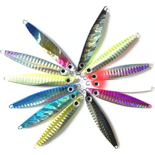 Hot Sale 1 Pieces30g7.3cmMetal Lure Fishing Spoon Freshwater Fishing Hard LureSliceJigBait Spoon Fishing Tackle Metal Jigging