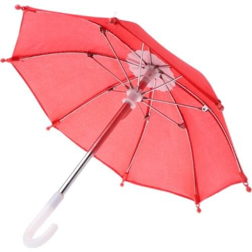 Colorful Mini Umbrella Rain Gear For Blythe American Doll 18 Inch Doll Accessories Baby Photography Props Kids Toy