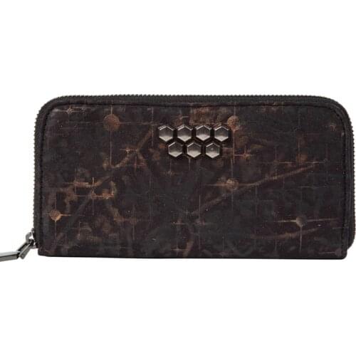 Fashion mens long wallet retro matte soft leather women wallet rivet style multi-card student wallet Featured clutch