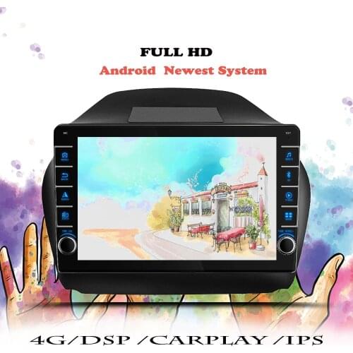 Multimedia Player For Hyundai Tucson 2 IX35 2009 2010 2011 2012 2013 2014 2015 Navigation GPS Car Radio Android 10 DVD Cassette