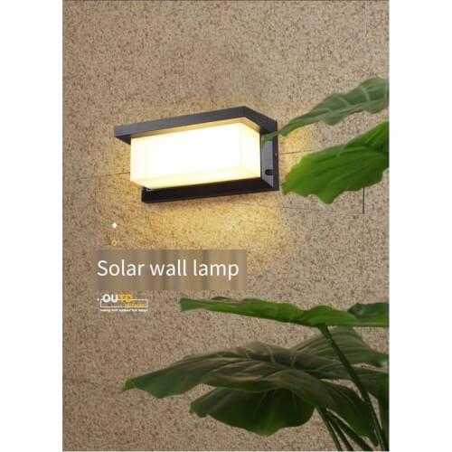 Human Outdoor Sensing Courtyard Corridor Waterproof Solar Wall Lamp